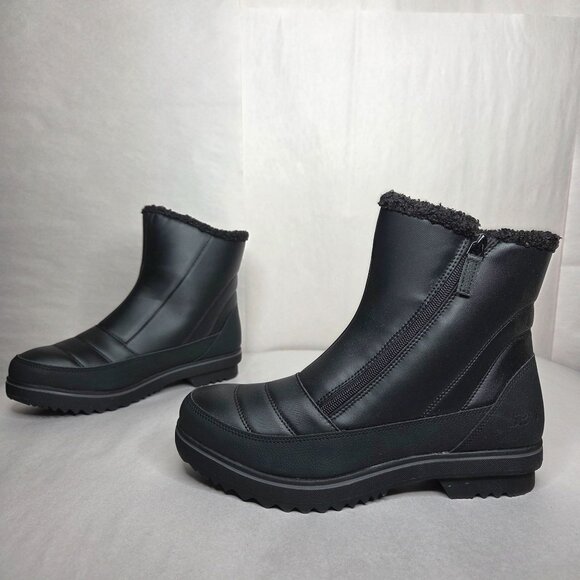 NWT JBU Snowbound Black Zip-Up Cold-Weather Winter Boots - Picture 1 of 7